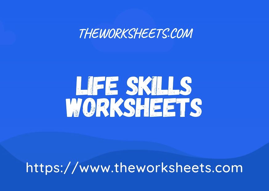 life skills worksheets free downloads